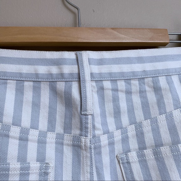 Madewell light blue and white striped denim skirt - Picture 8 of 8